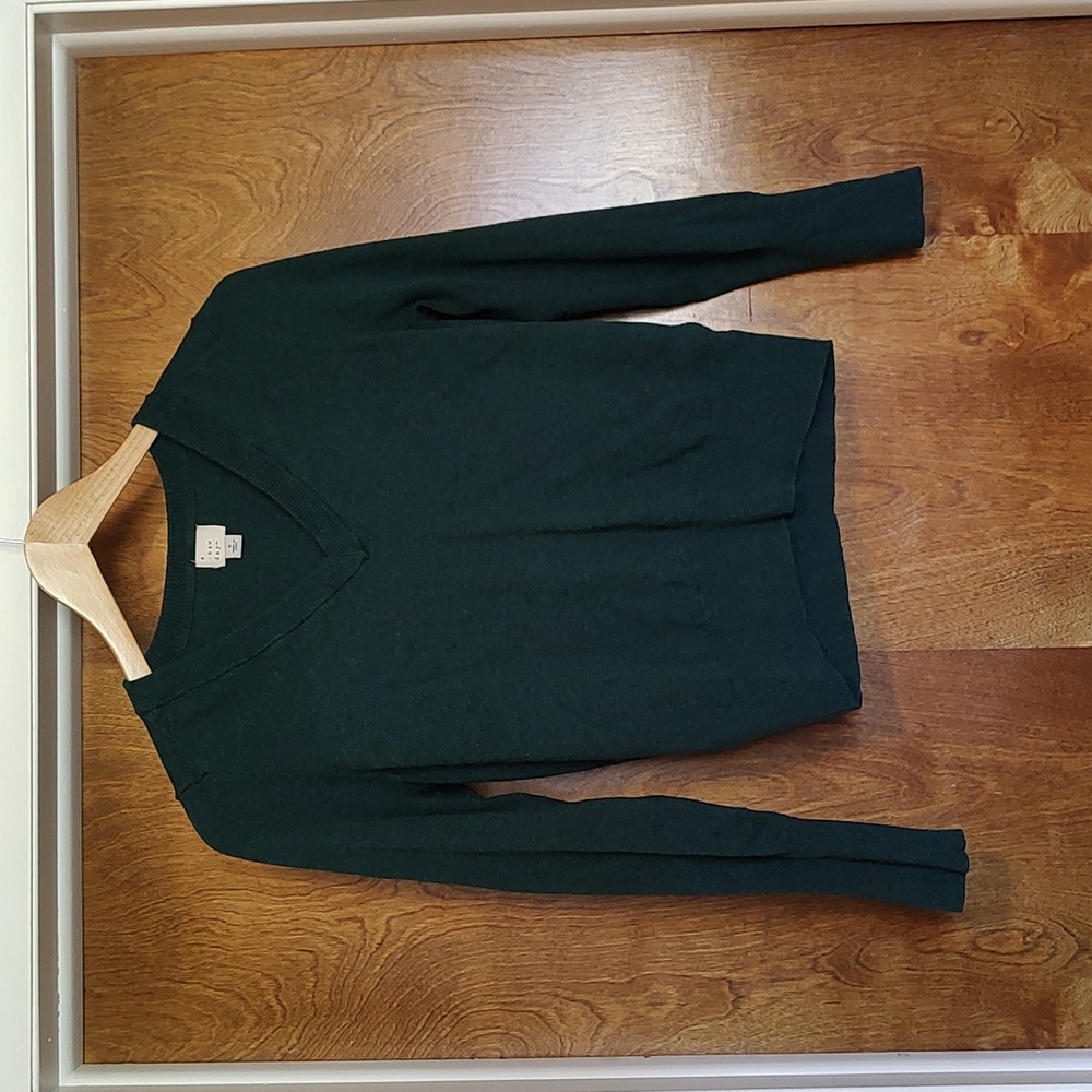 A New Day emerald green cropped sweater